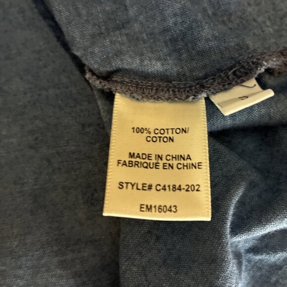 Cloth & Stone Womens S Blue Chambray V Neck Sleeveless Tank Top Casual - Picture 6 of 7